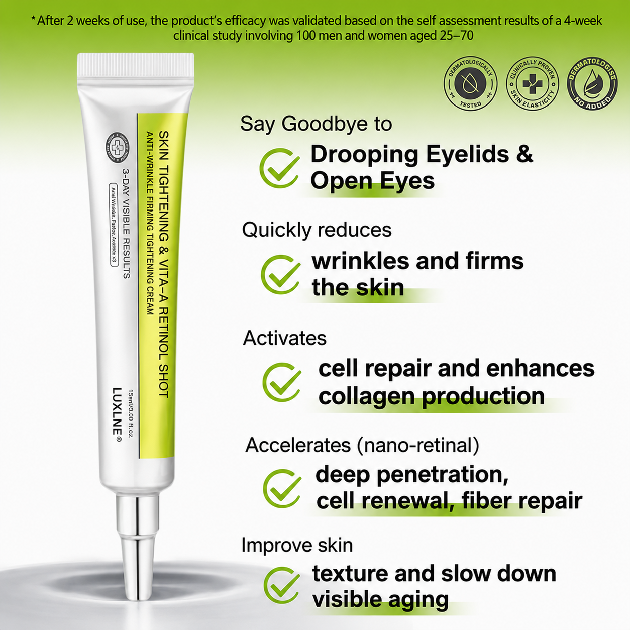 Elvarisi® Skin Tightening & Vita-A Retinol Retinol shot Anti-Wrinkle Firming Tightening cream