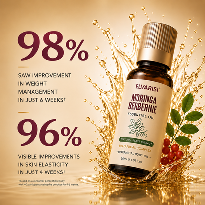 Botanical Body Oil for Smooth & Firm Skin – Lightweight, Fast-Absorbing Massage Oil for Belly, Waist, Thighs & Arms